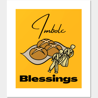 Imbolc Blessings Celtic Goddess Brigid Festival of Bread Posters and Art